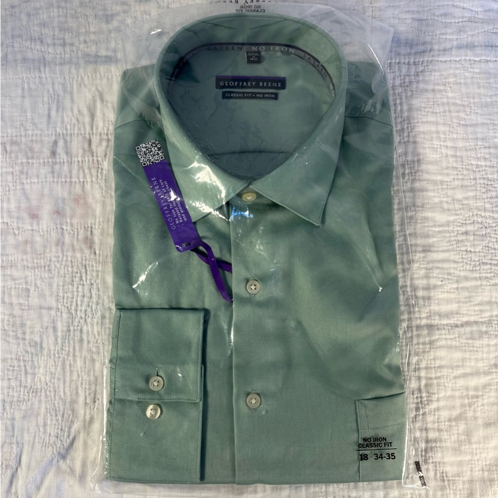 Geoffrey Beene Men's Sprout color Dress Shirt